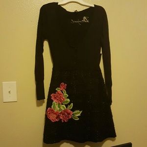 Black sweater dress