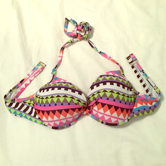Multi-Colored Bikini Top