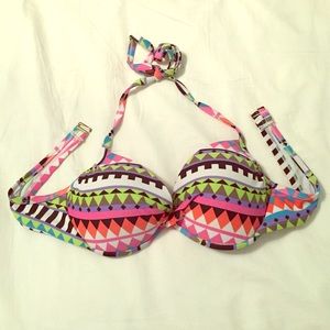 Multi-Colored Bikini Top