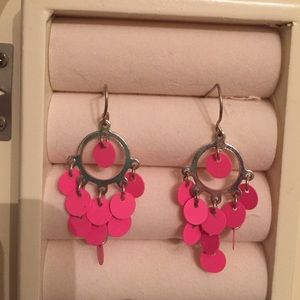 Pink dangle earrings