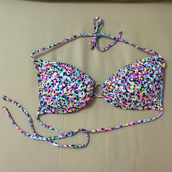 Multi colored speckled swim suit top - Picture 1 of 1