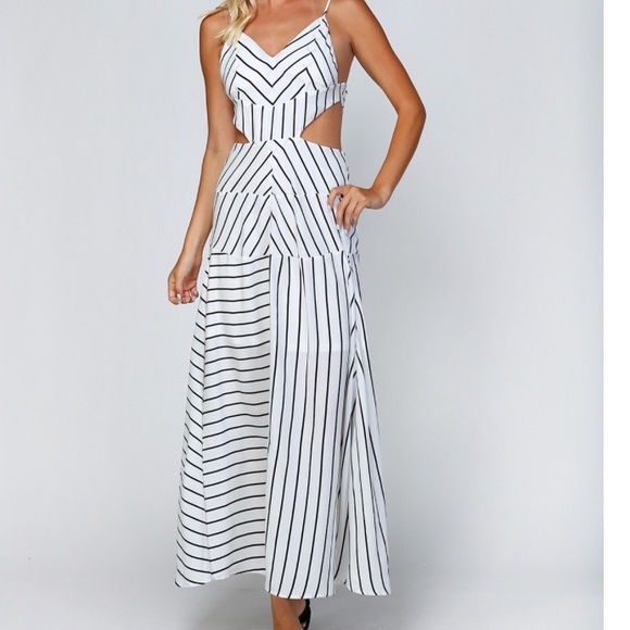 ‼️ LAST Clearance Stripe Cutout  Maxi - Picture 2 of 5