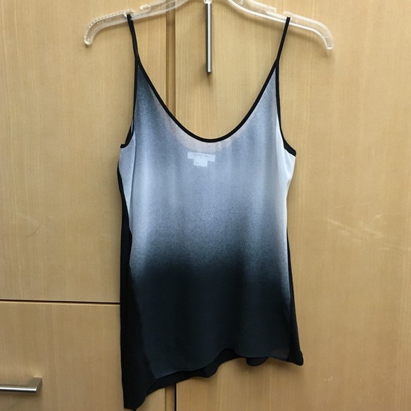 HELMUT LANG Black & White Sheer Tank