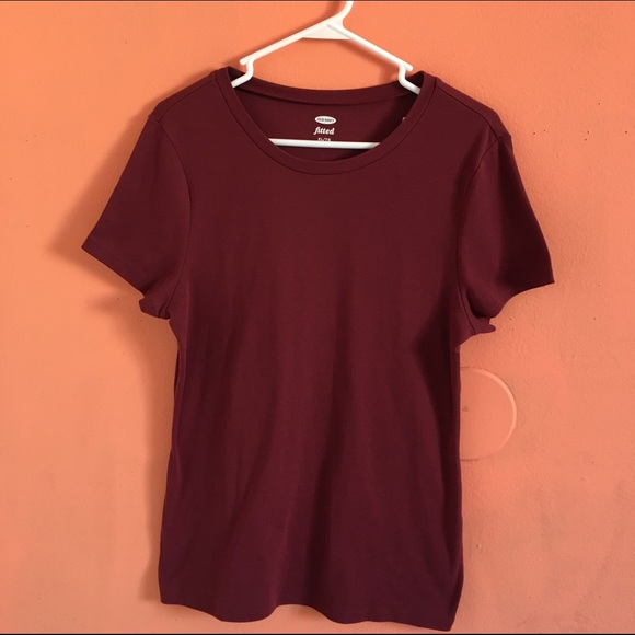 NWT burgundy fitted tee from Old Navy