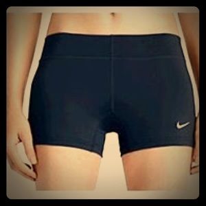 2 Pair Navy Nike Spandex Shorts
