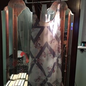 Chevron cross back dress