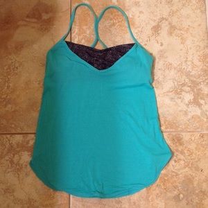 Lululemon Teal Cami with built in bra