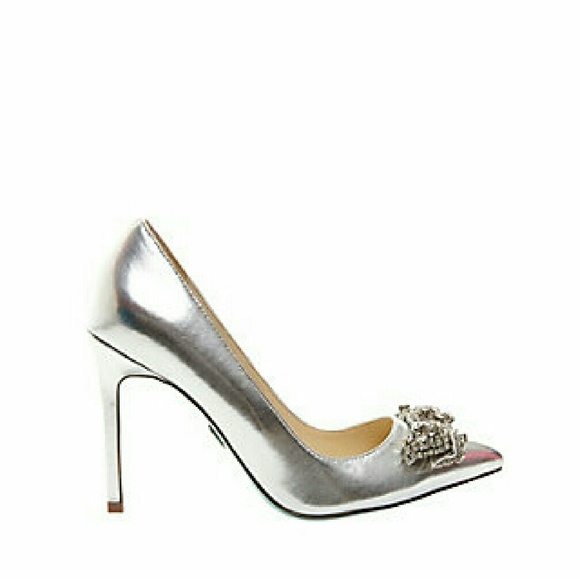 The SALE is Back! Betsey Johnson Silver Heels - Picture 3 of 3