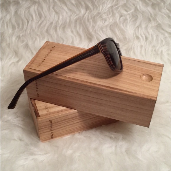 Adolfo Dominguez Handmade Wooden Sunglasses NWOT