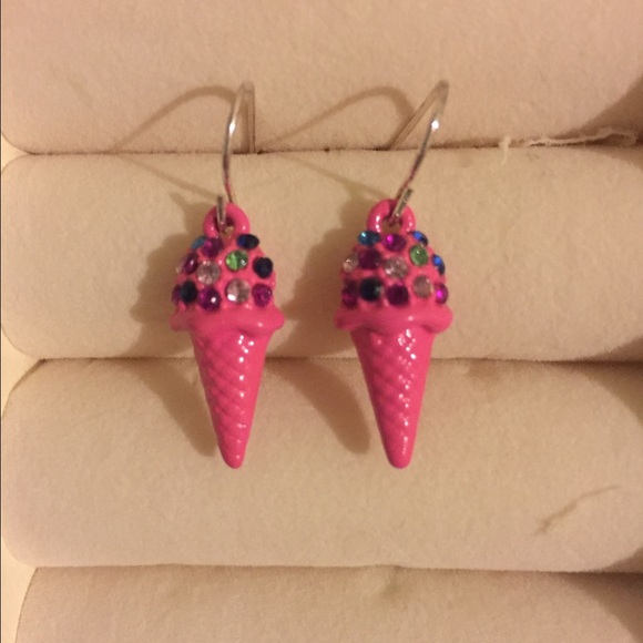 Ice cream cone earrings