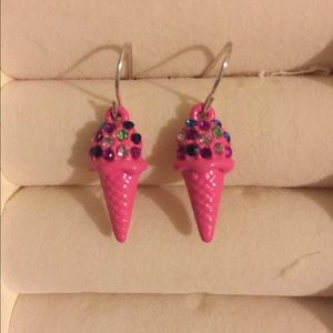 Ice cream cone earrings