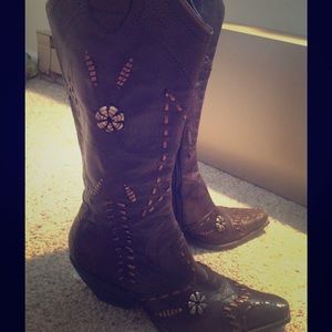 Studded Cowboy Boots