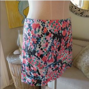 Lilly Pulitzer Tate Sequin Printed Mini Skirt