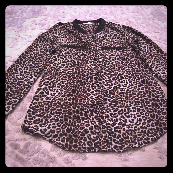 Olive & Oak leopard print blouse