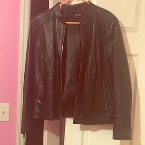 Apt. 9 black leather jacket