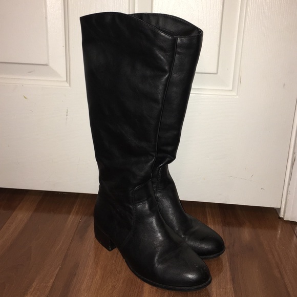 Forever 21 Black Riding Boots Size 7