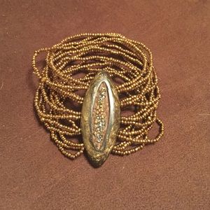 Brown and gold bracelet