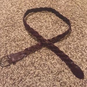 Hollister brown leather belt