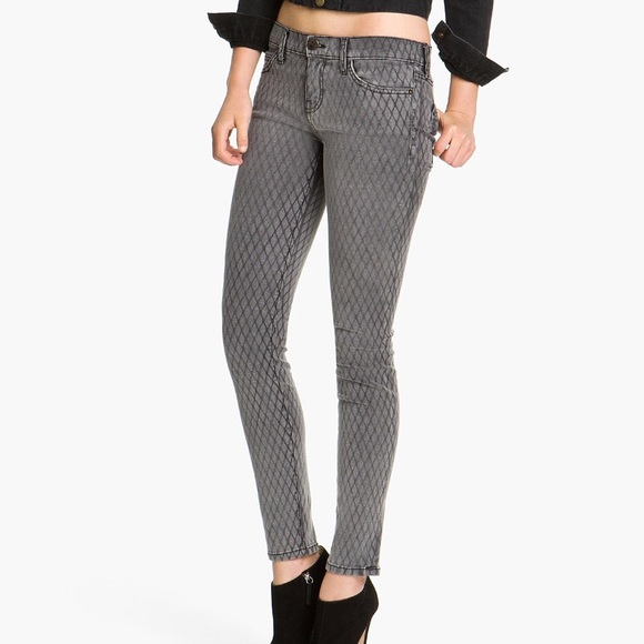 NWOT Current/Elliot: Fishnet Skinny jeans