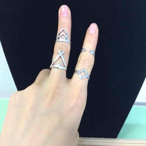 Boho silver Rings combination - Picture 3 of 4