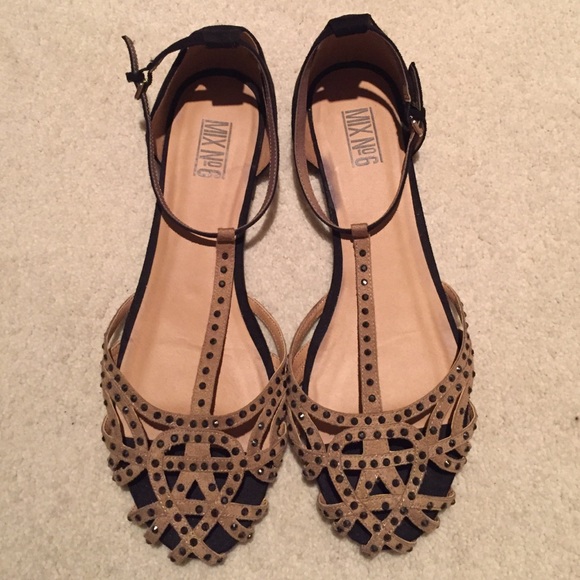 Strappy Studded Flats