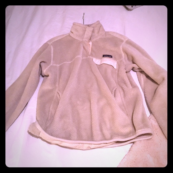Cream Patagonia pull over - gently used
