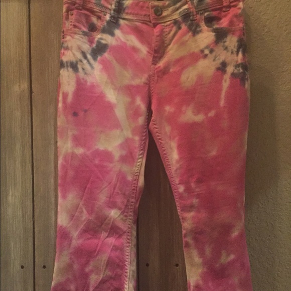 Free People Tye-Dye Super Flare Bells Boho Babe