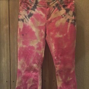 Free People Tye-Dye Super Flare Bells Boho Babe