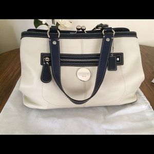 Coach leather "Laura Carryall" bag