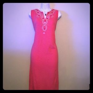 100% Cotton sleeveless long dress