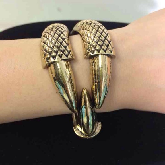Golden punk bracelet