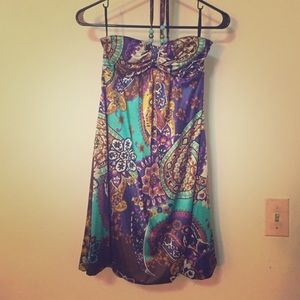 Beaded Patterned Dress/Cover Up