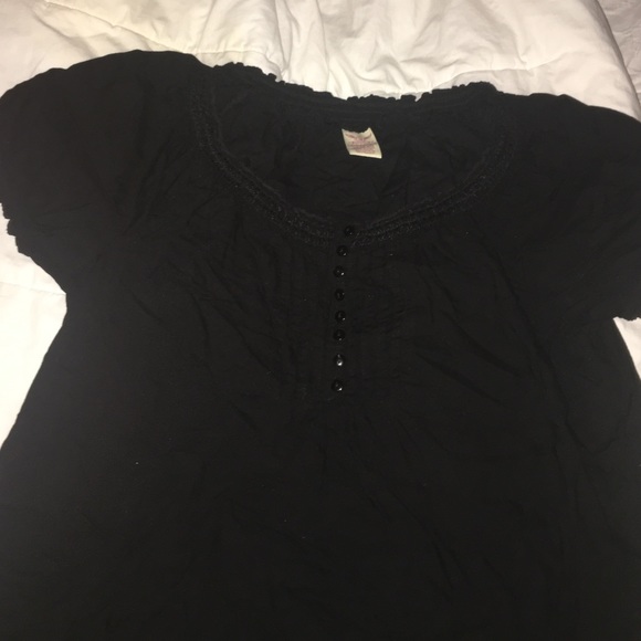 Faded Glory Black Blouse
