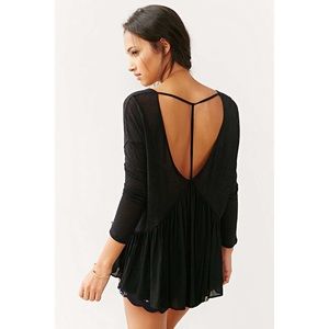 Urban Outfitters Kimchi Blue Double-V Babydoll Top