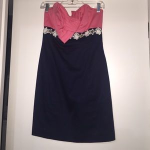 Lilly strapless shift dress