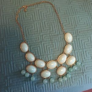 Blue statement necklace