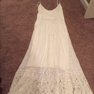 Spring white lace sundress