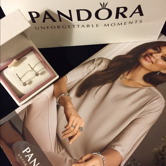 Pandora Retired Heart Post Earrings