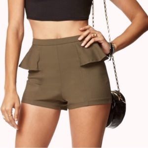 never worn peplum shorts