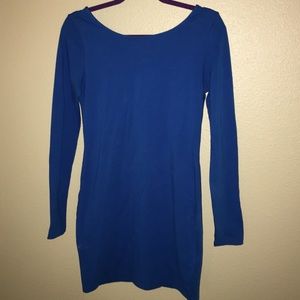 Bright blue Forever 21 dress. 💋