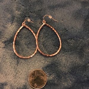 Premier jewelry rose gold hoop earrings