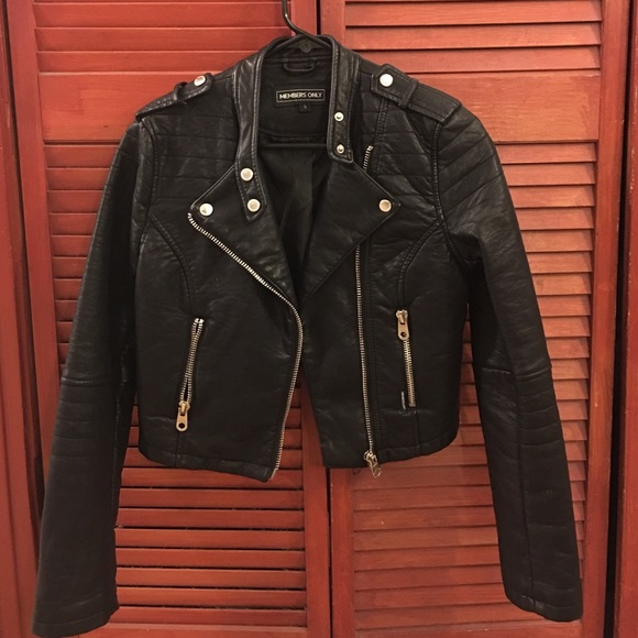 Members Only Vegan Leather Jacket