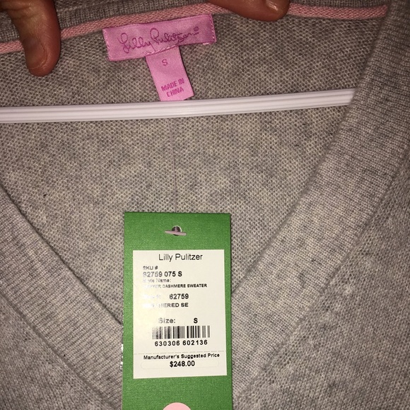 Lilly Pulitzer Cashmere Sawyer sweater SZ S NWT