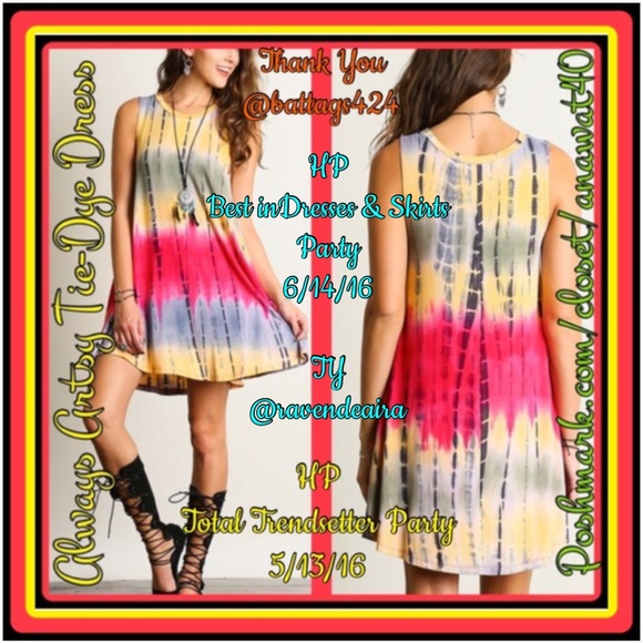 Dresses & Skirts - Always Artsy Tie-Dye Dress