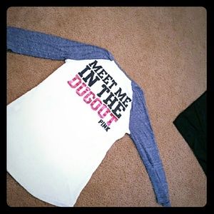 Pink victoira secret shirt