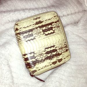 Helmet Lang snakeskin wallet