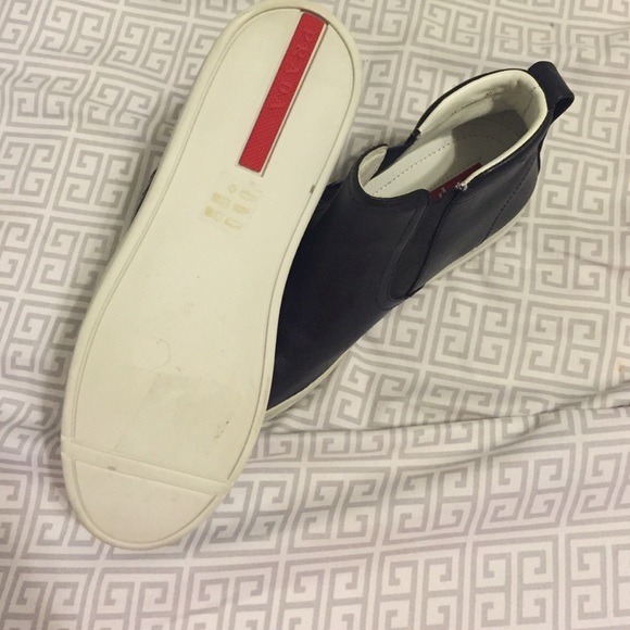 Prada leather slip ons - Picture 2 of 4