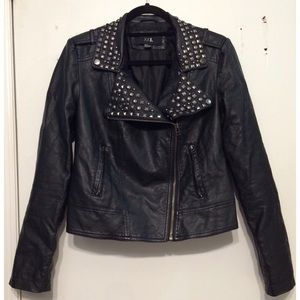 Forever 21 Studded Faux Leather Jacket