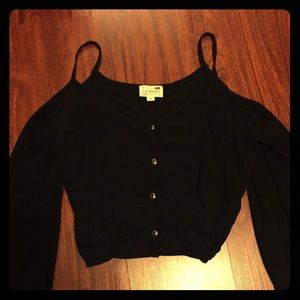 Black crop top