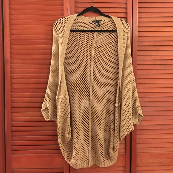 Forever 21 Brown Knit Cardigan